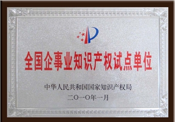 全國企事業(yè)知識產(chǎn)權(quán)試點(diǎn)單位